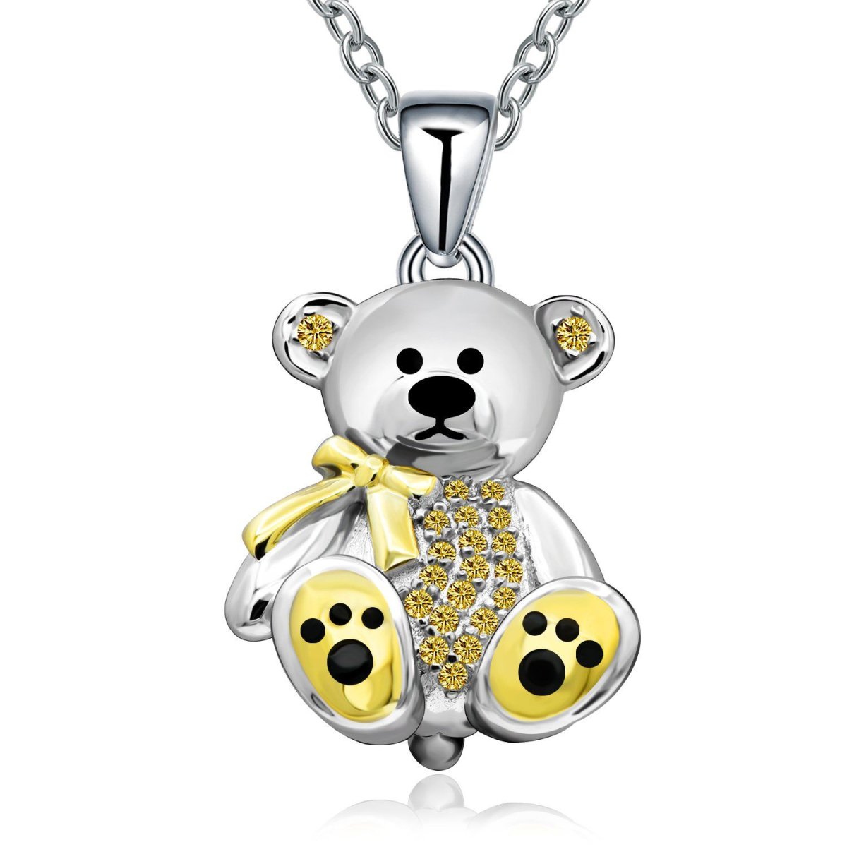 Золотая подвеска медведь мужская