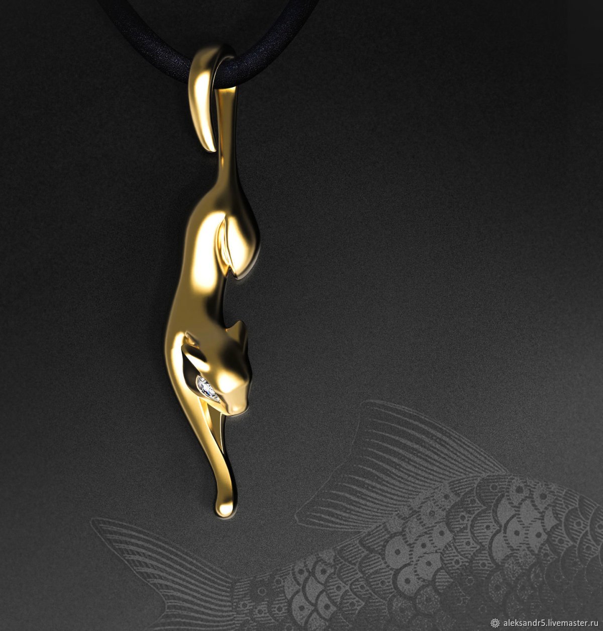 Подвеска кошка. Тень e157759