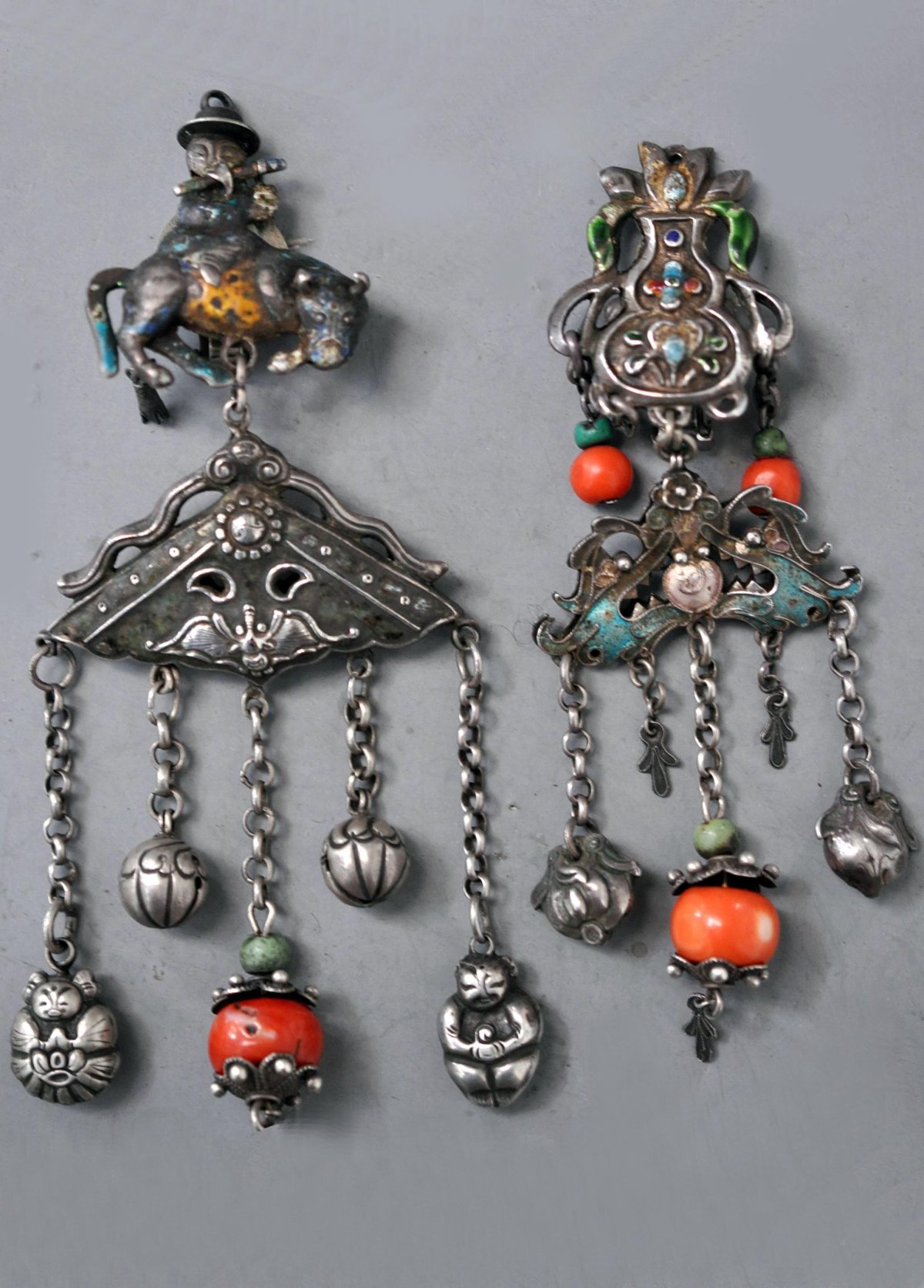 Индийское серебро этно украшения