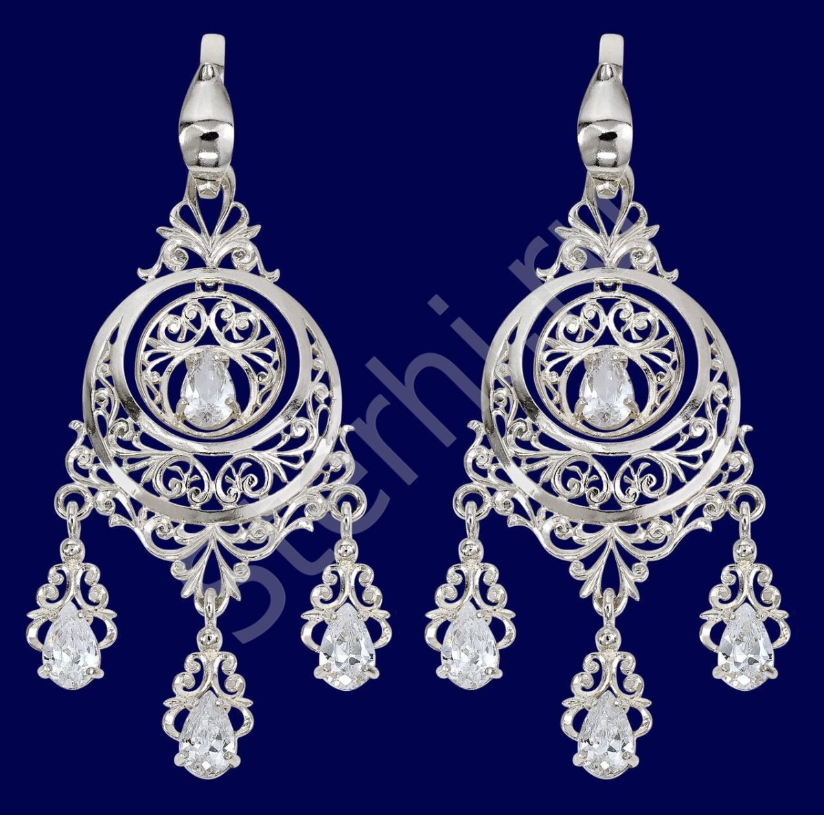 Бурятские национальные украшения серьги