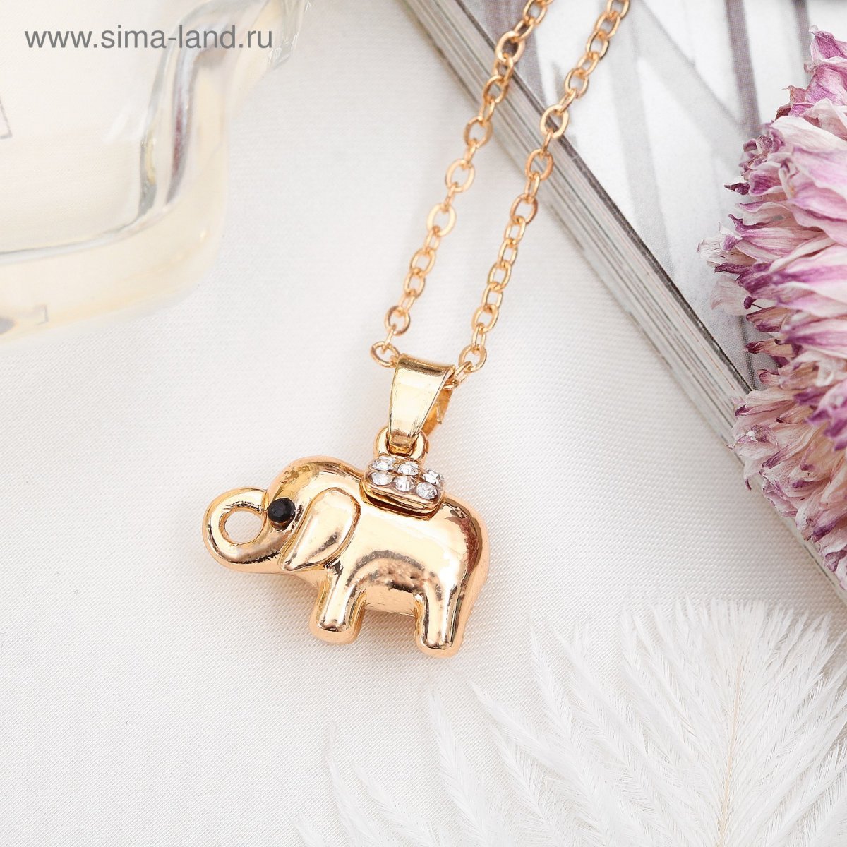 Кулон слон 585