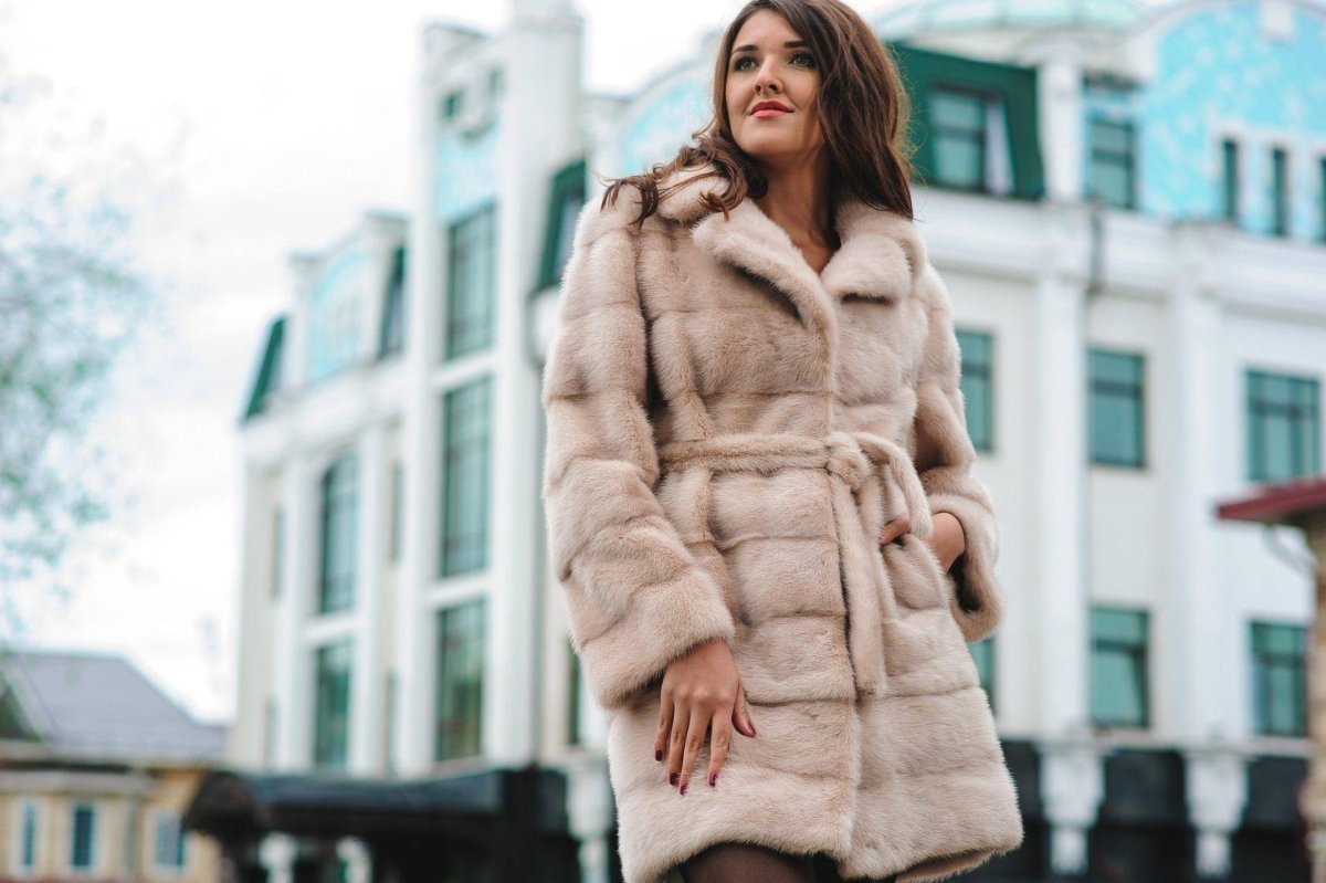 Шуба из норки
