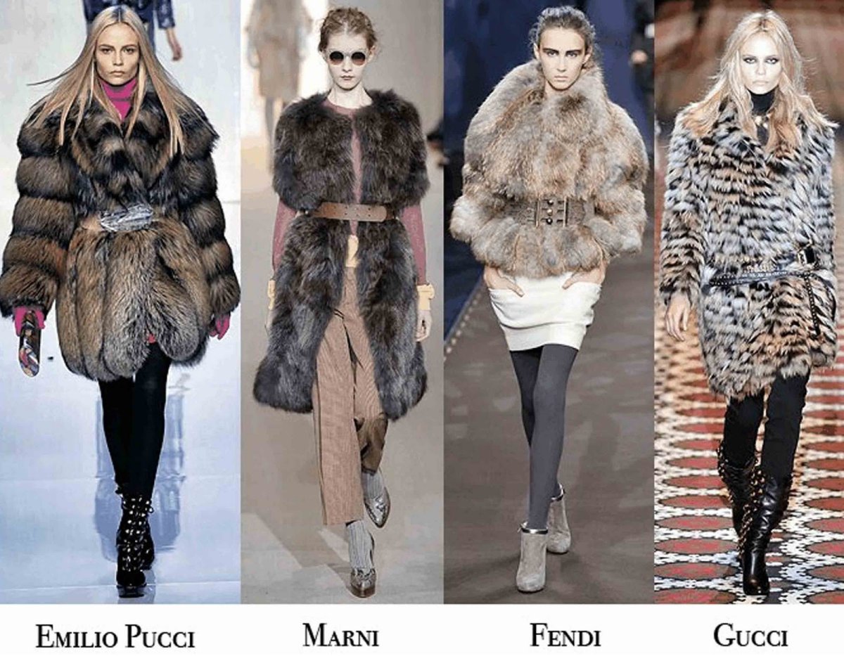 Натуральные шубы модный показ