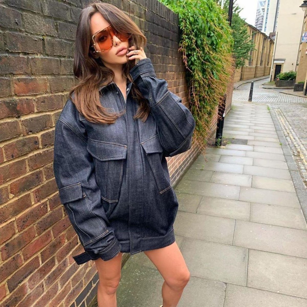 Косуха оверсайз стрит стайл