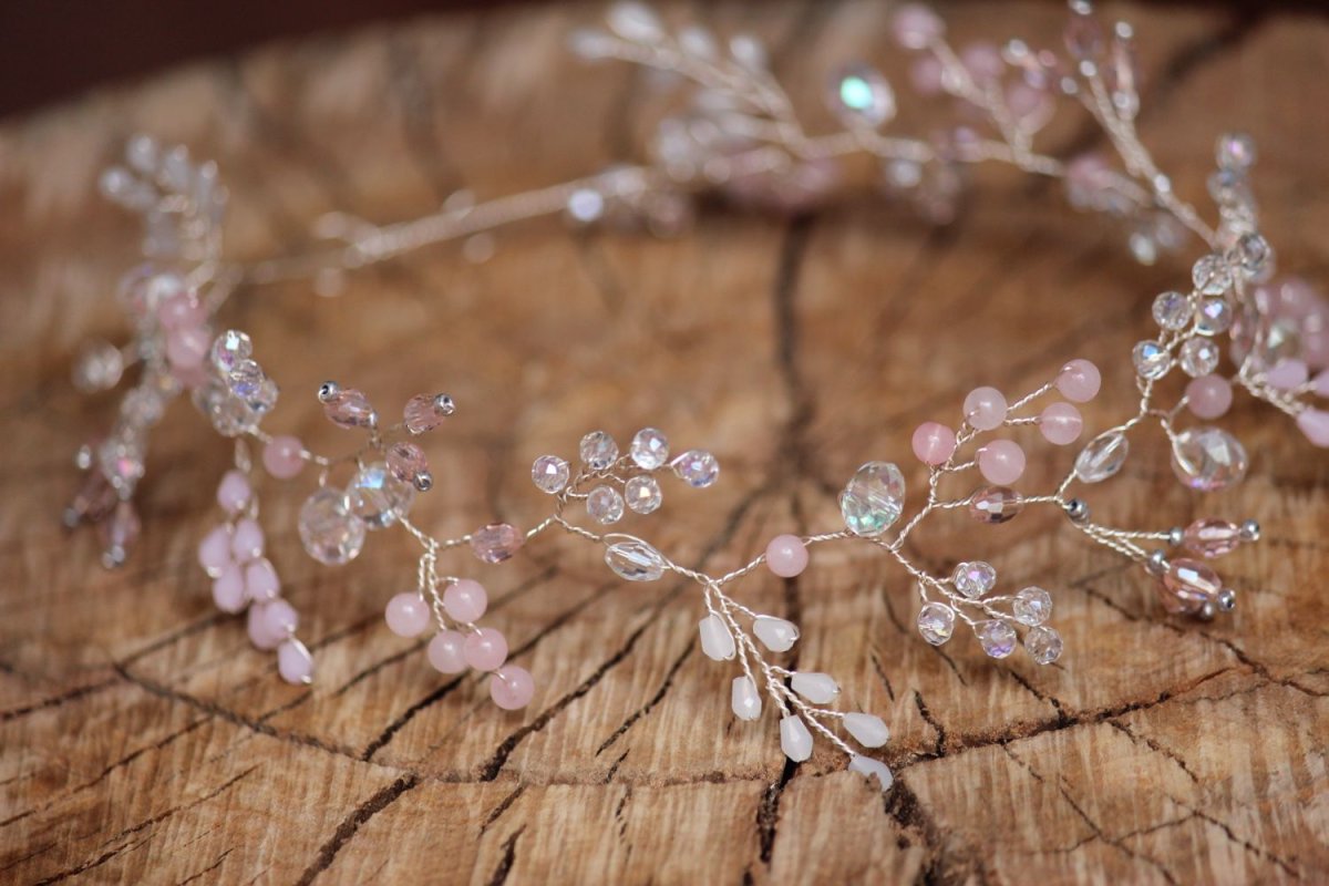 Венок свадебный из бусин