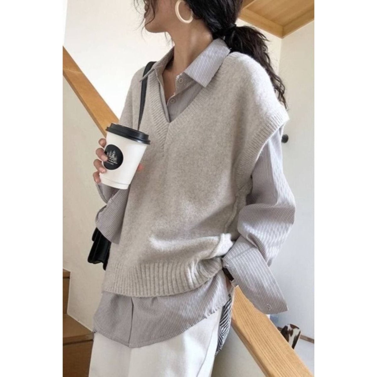 Трикотажный жилет оверсайз Зара