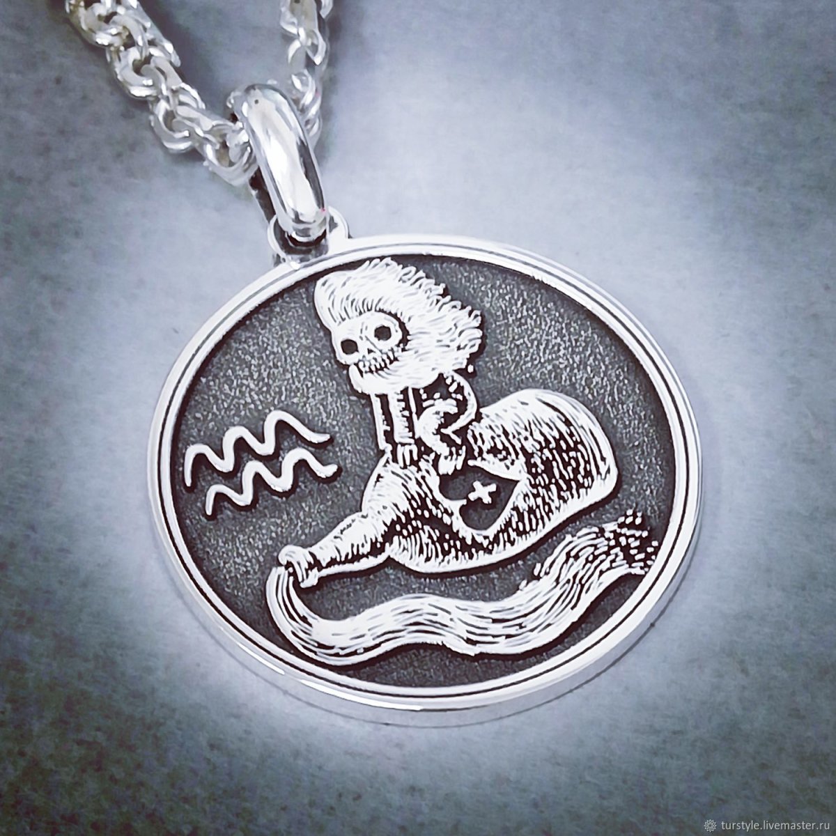 Серебра 925 подвеска знак зодиака Лев