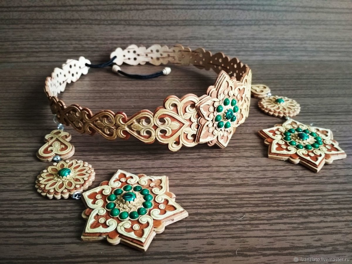 Оберег из бересты очелье