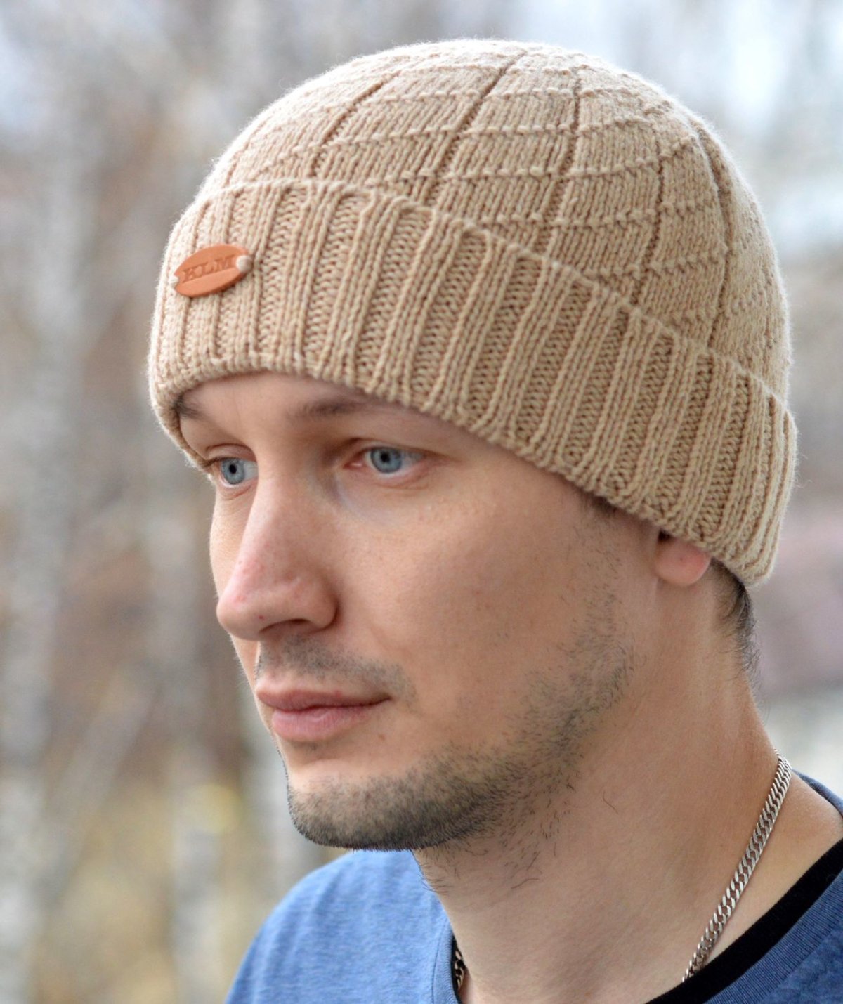 Мужские вязаные шапки