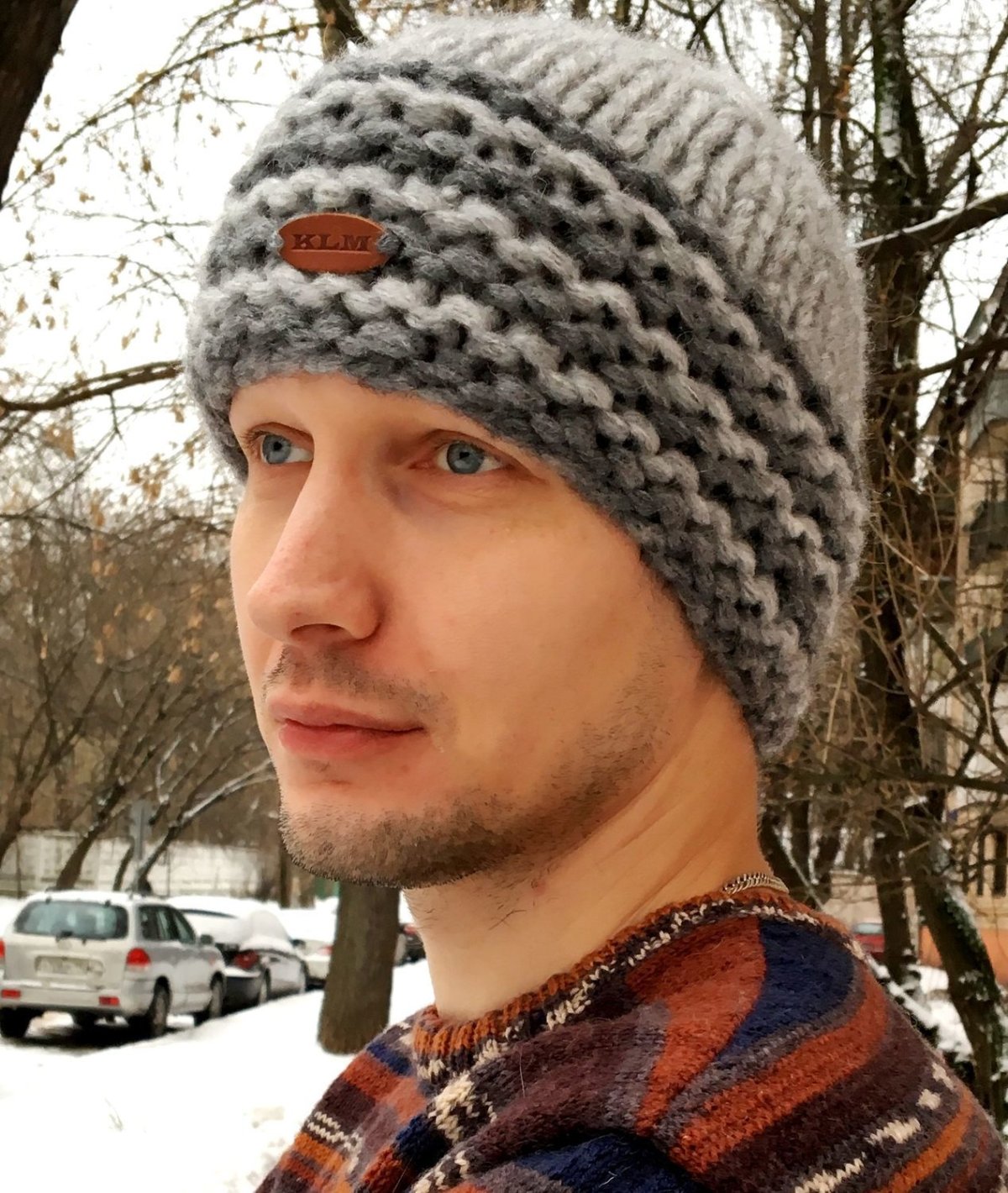 Вязаные шапки для мужчин