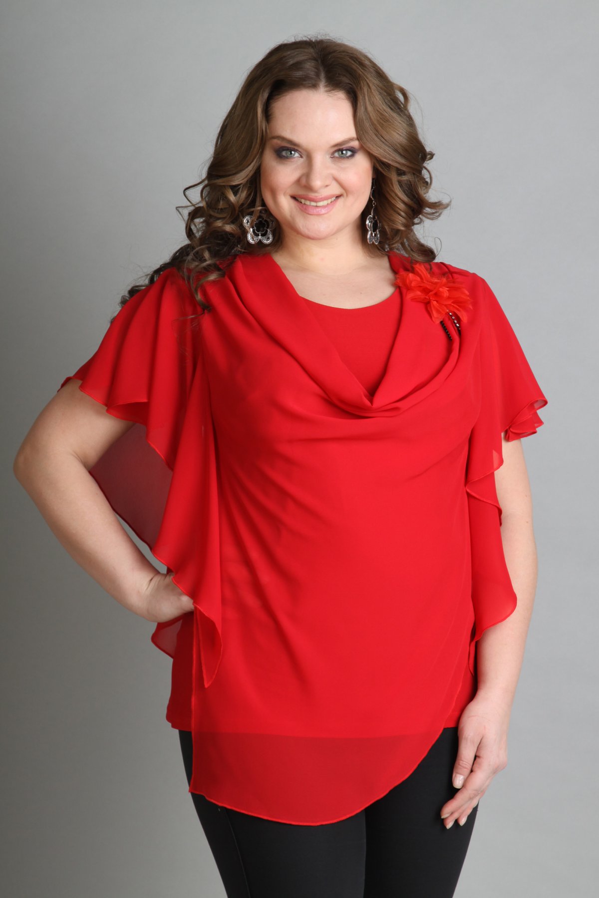 Блузки женские для полных