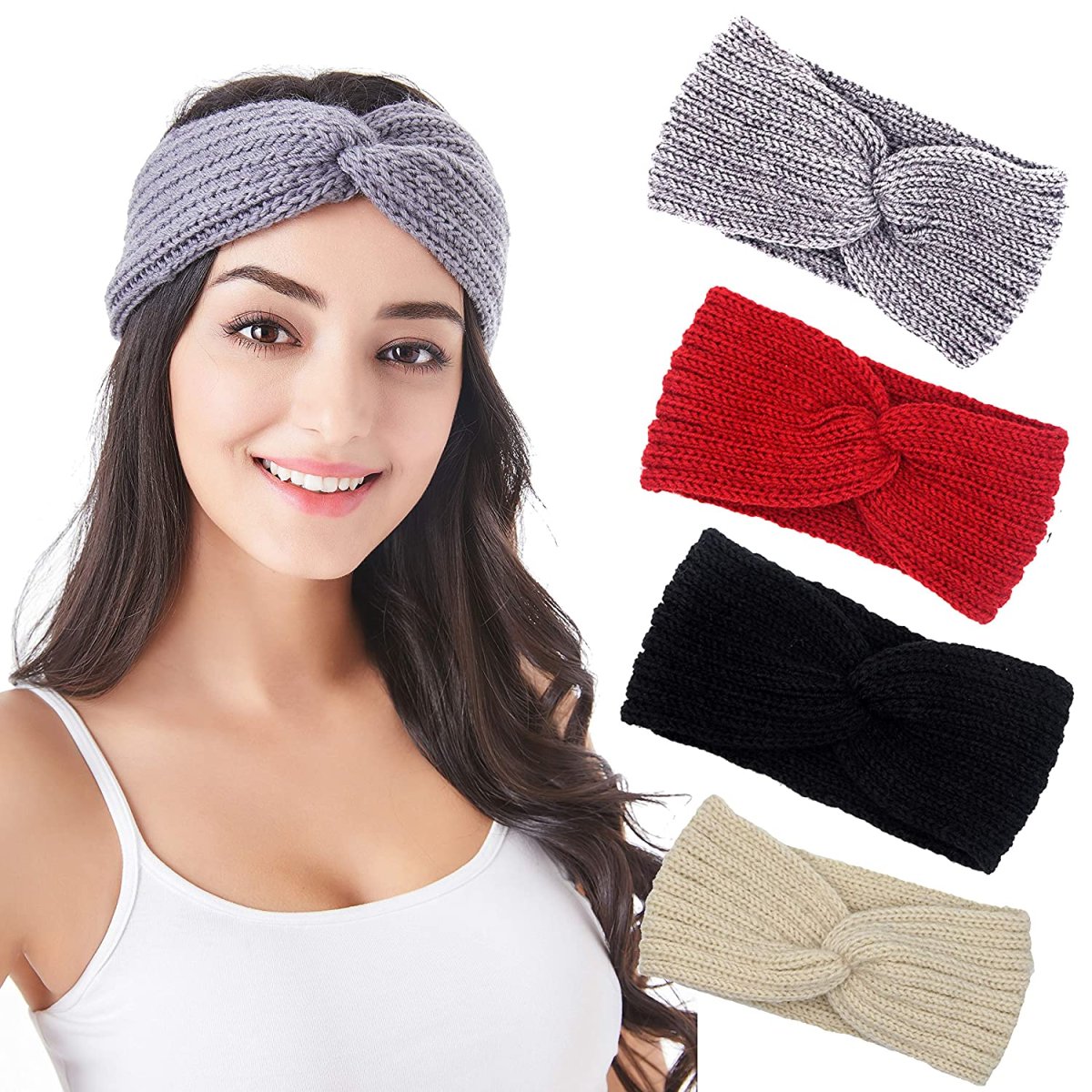 Шапка вязаная повязка