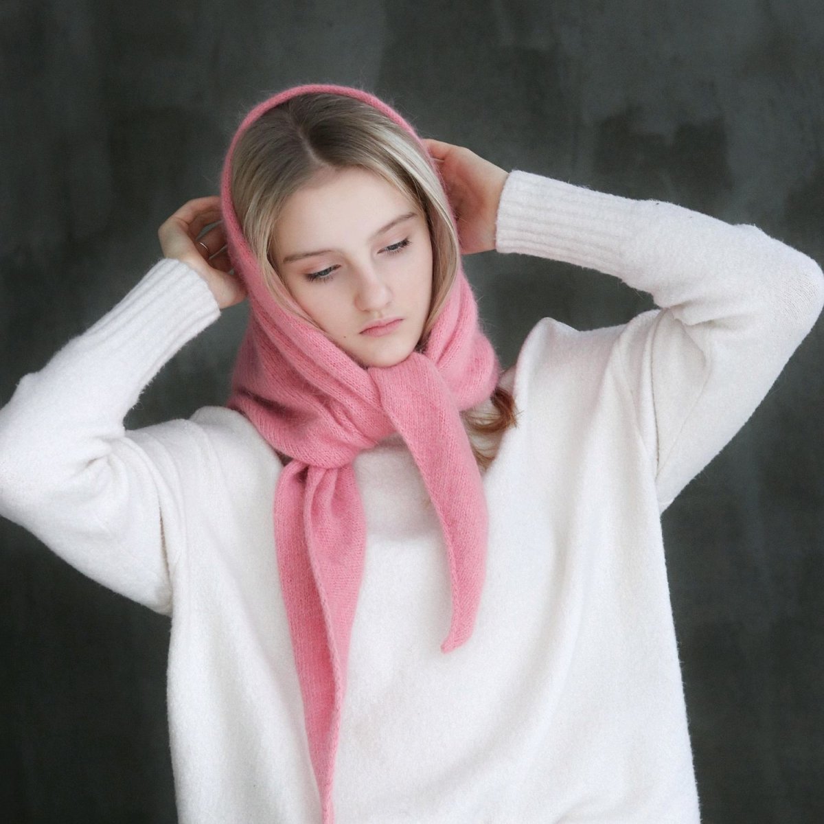 Вязаная косынка