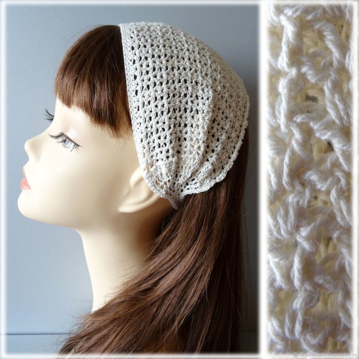 Ажурная повязка на голову
