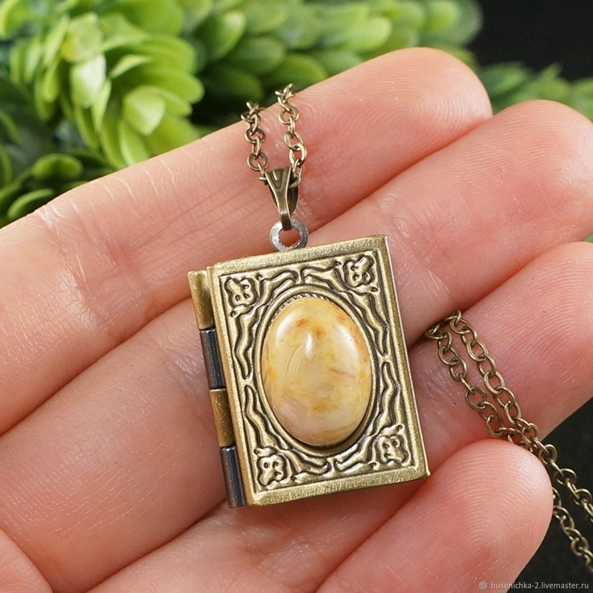 Кулон книжка из серебра