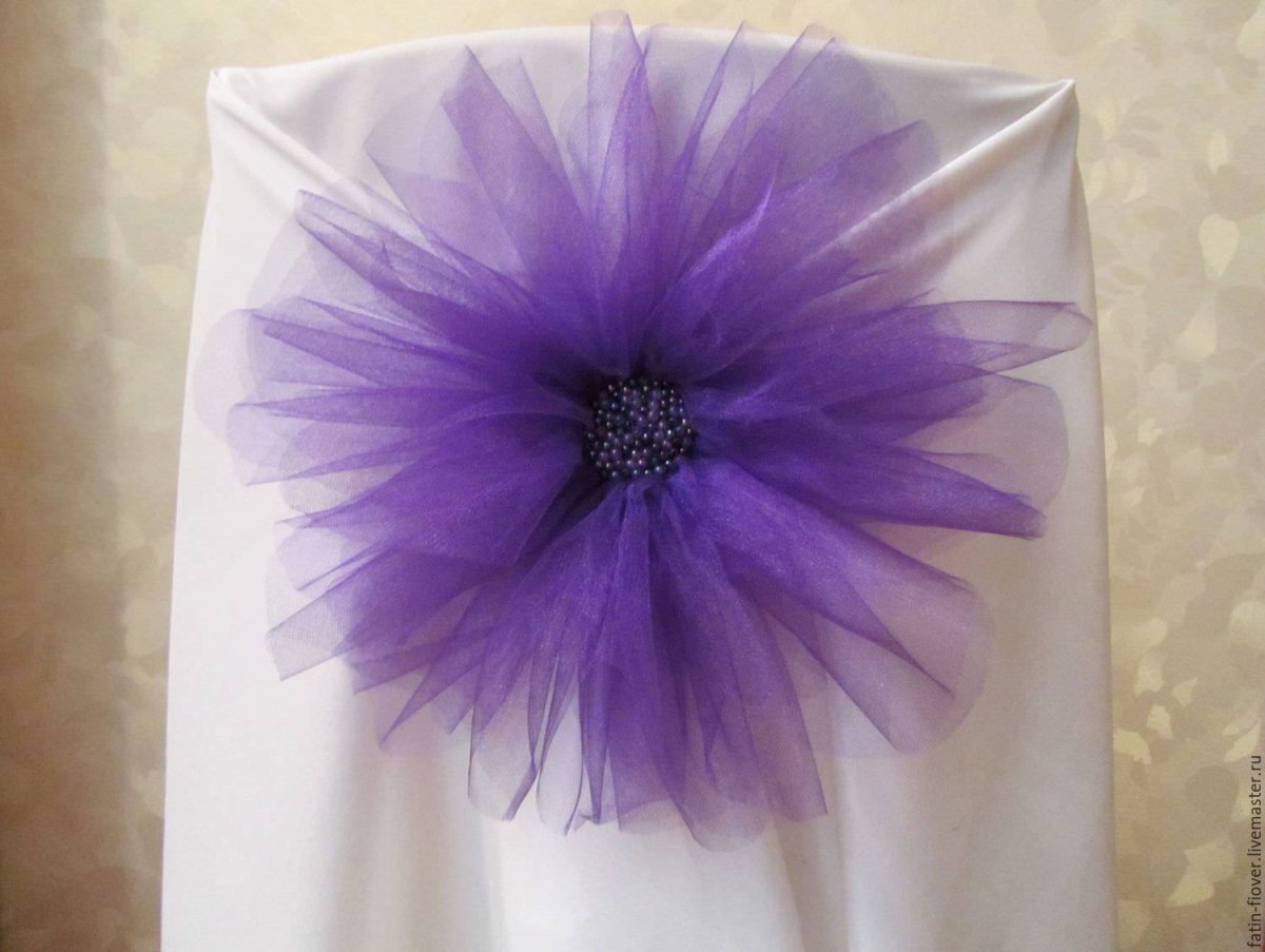Цветы из фатина