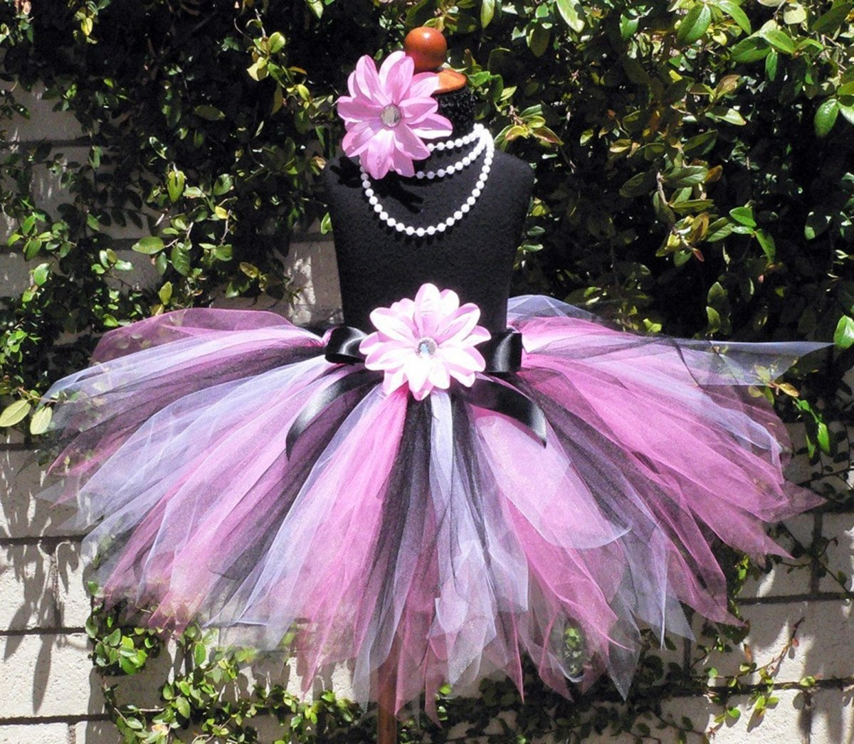 Юбка Туту розовая с черным