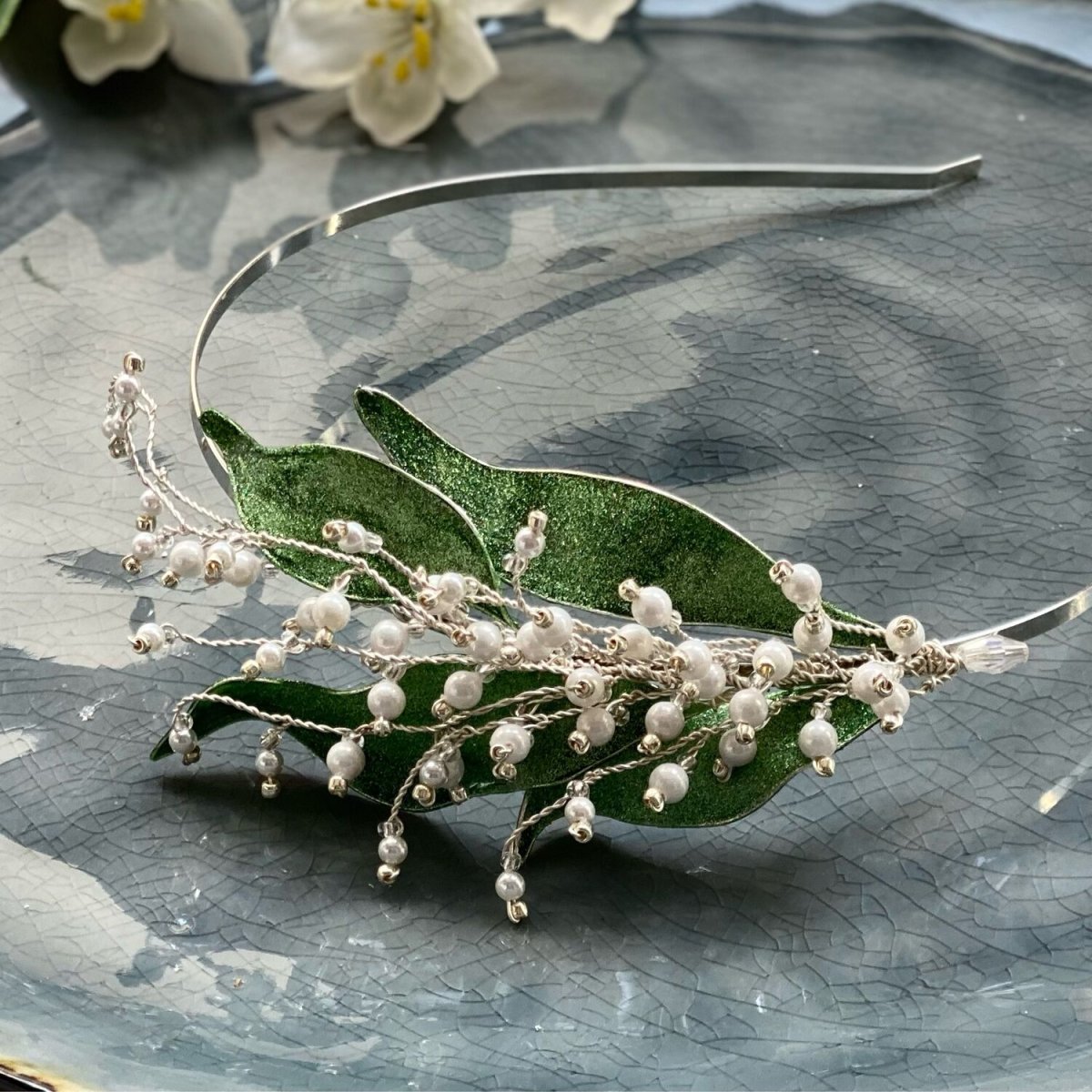 Ландыш Фаберже брошь Камилла