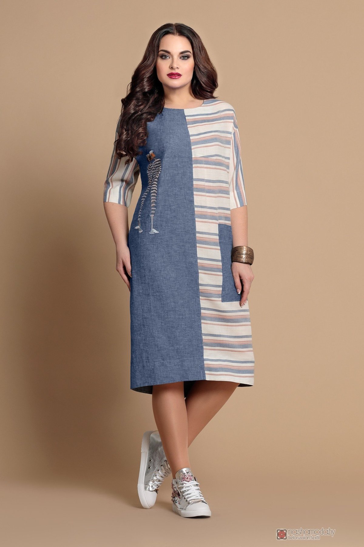 Комбинированные платья