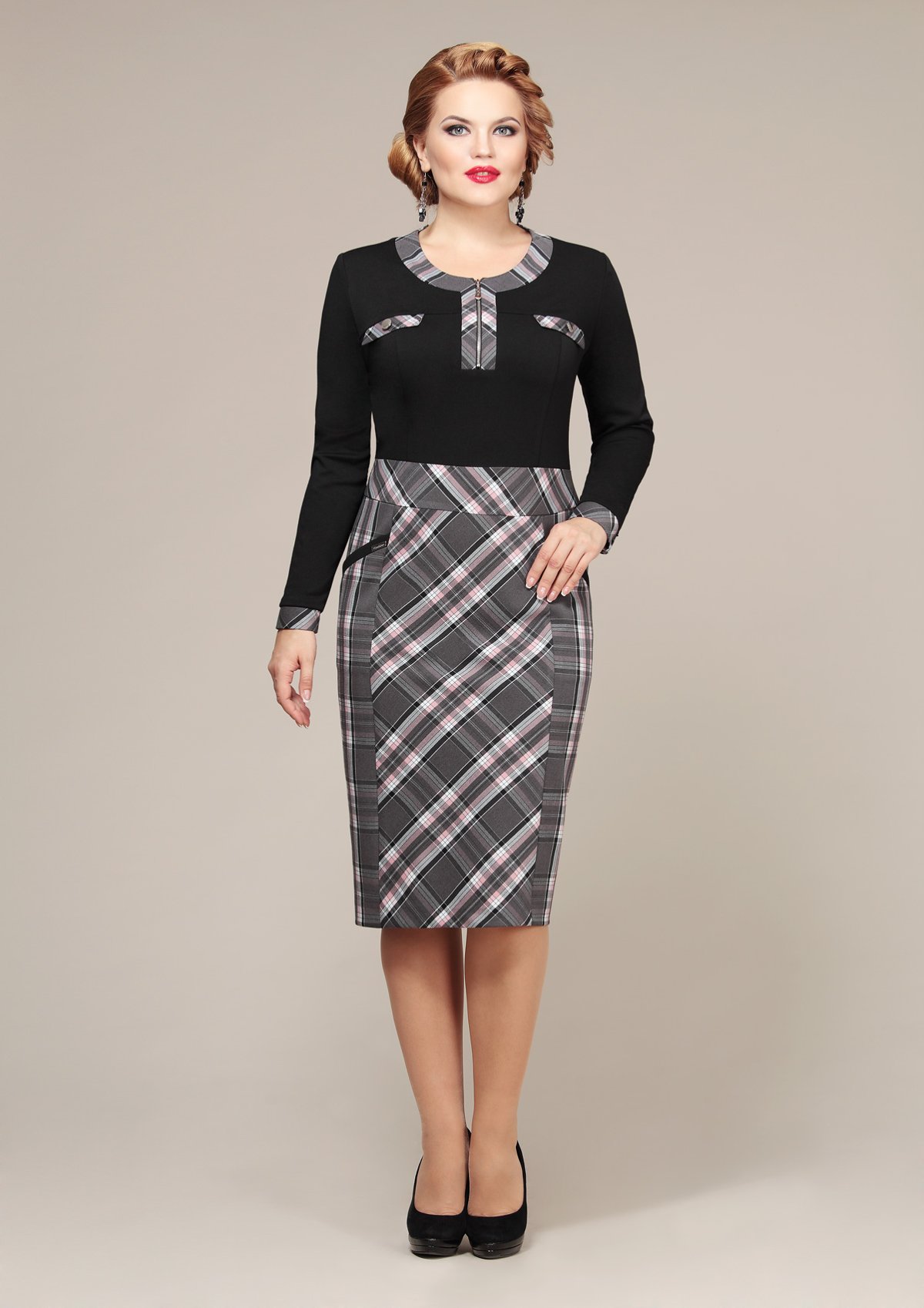 Комбинированные платья