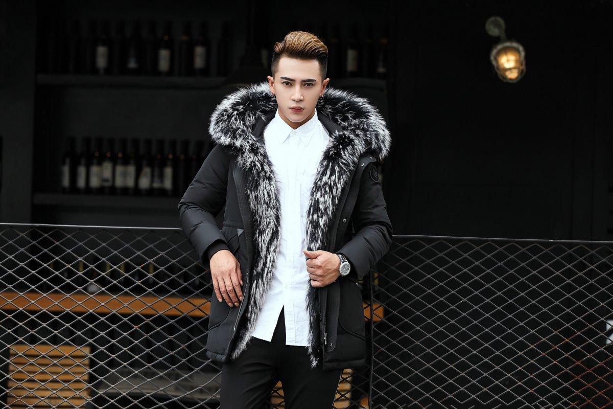 Куртка парка мужская зимняя k355