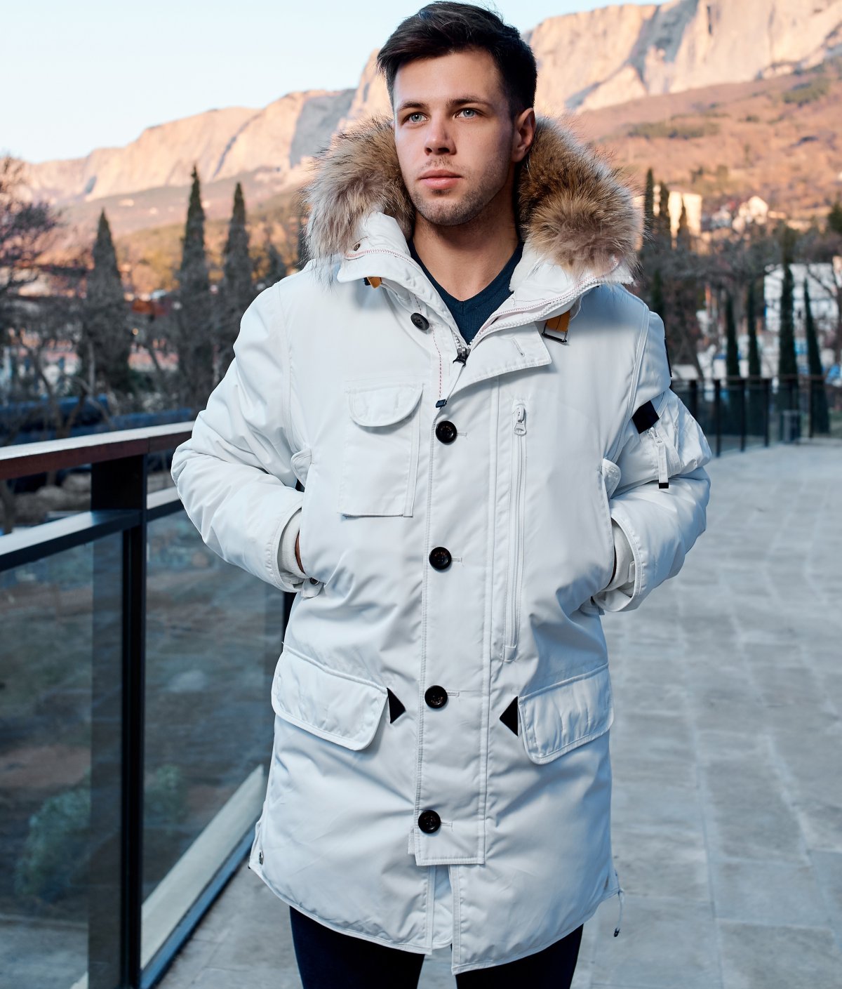 Камуфляжные парки мужские зимние