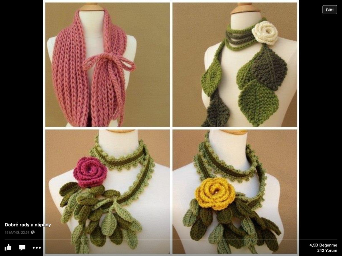 Вязаный браслет на руку