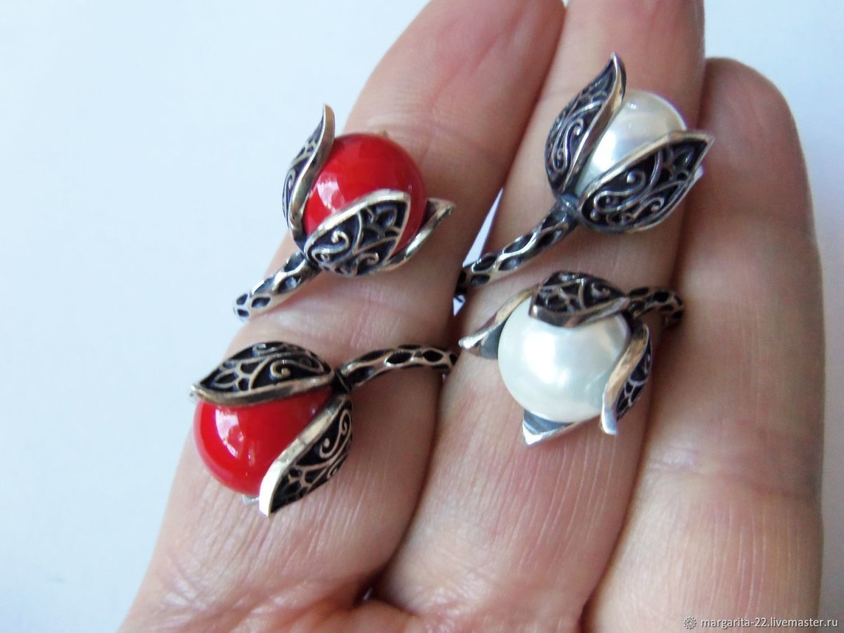 Армянский серьги гранат