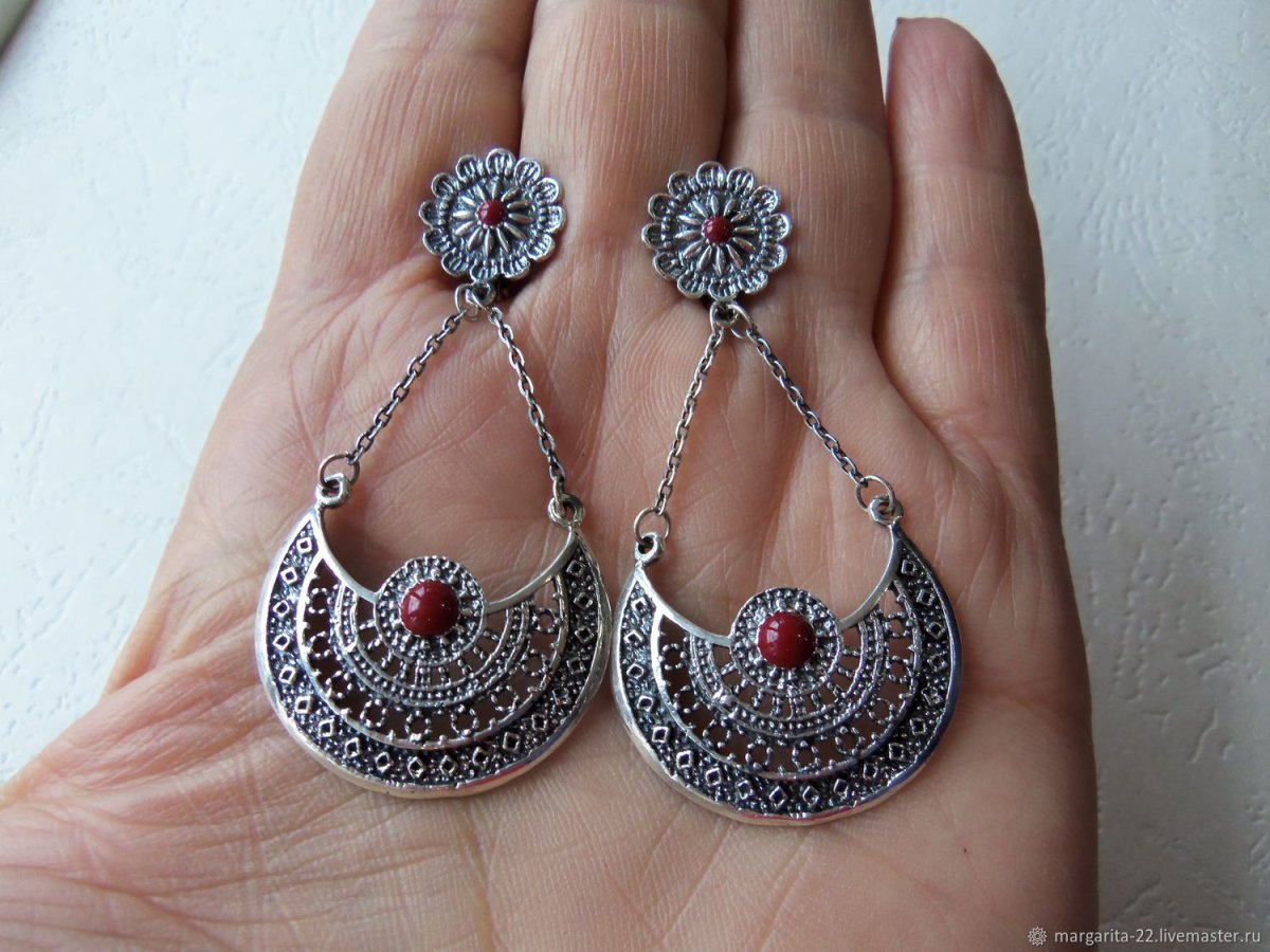 Армянские серебряные серьги