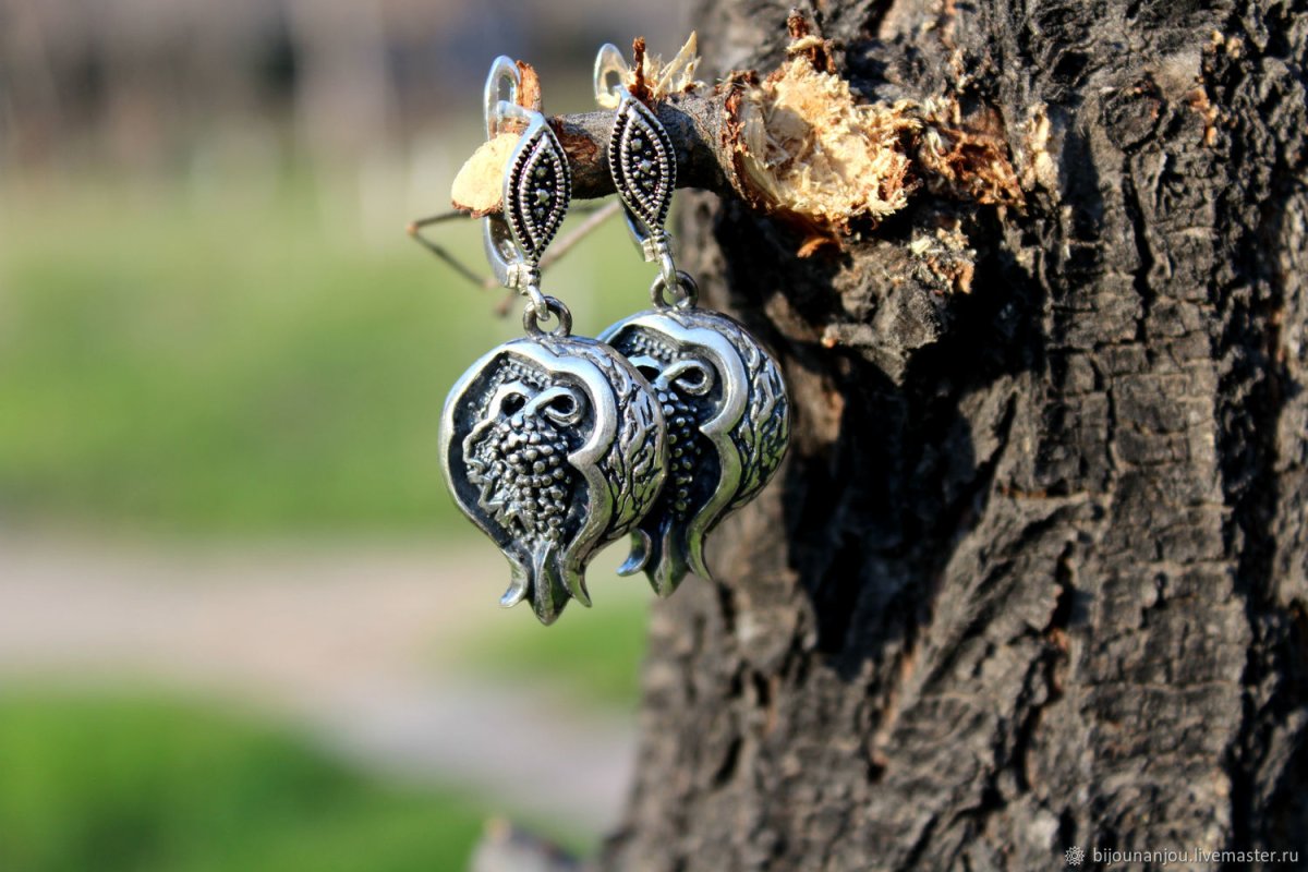 Армянские серебряные серьги