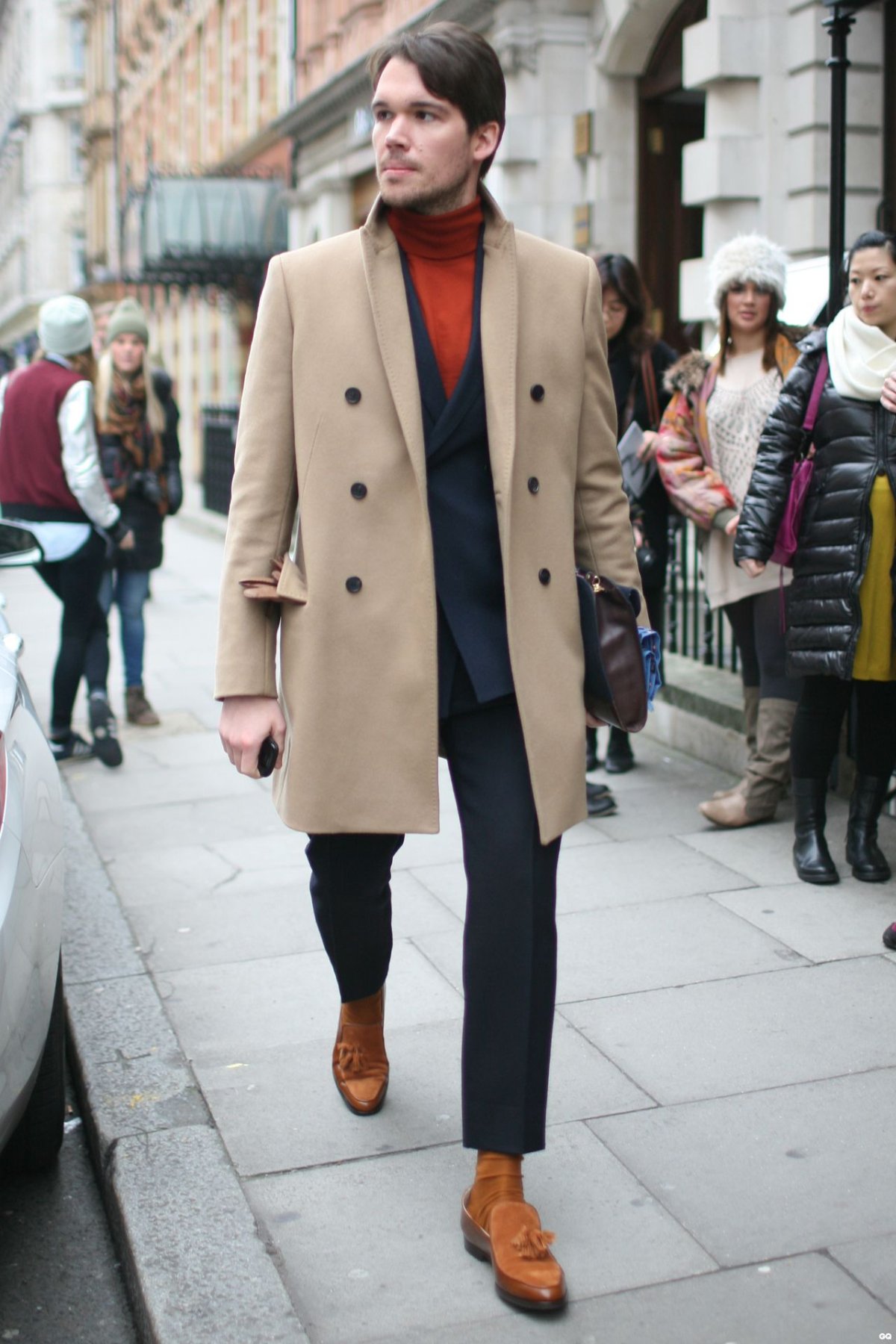 Пальто Zara Мэн кэмел