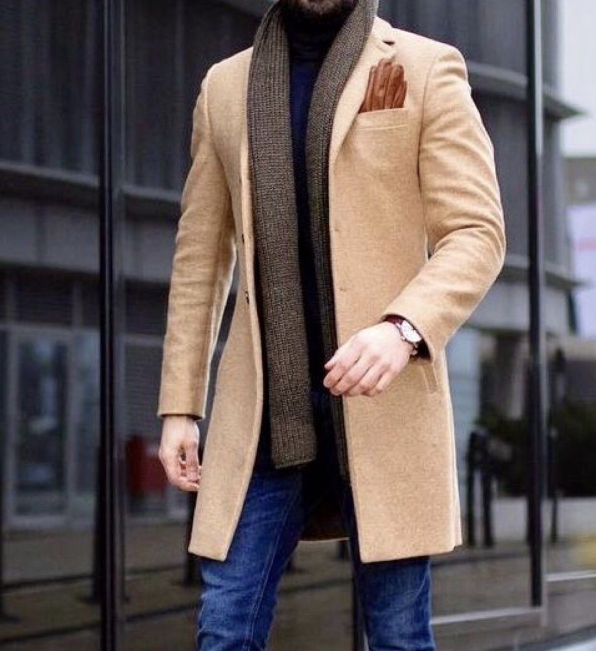 Мужское пальто Camel Street Style