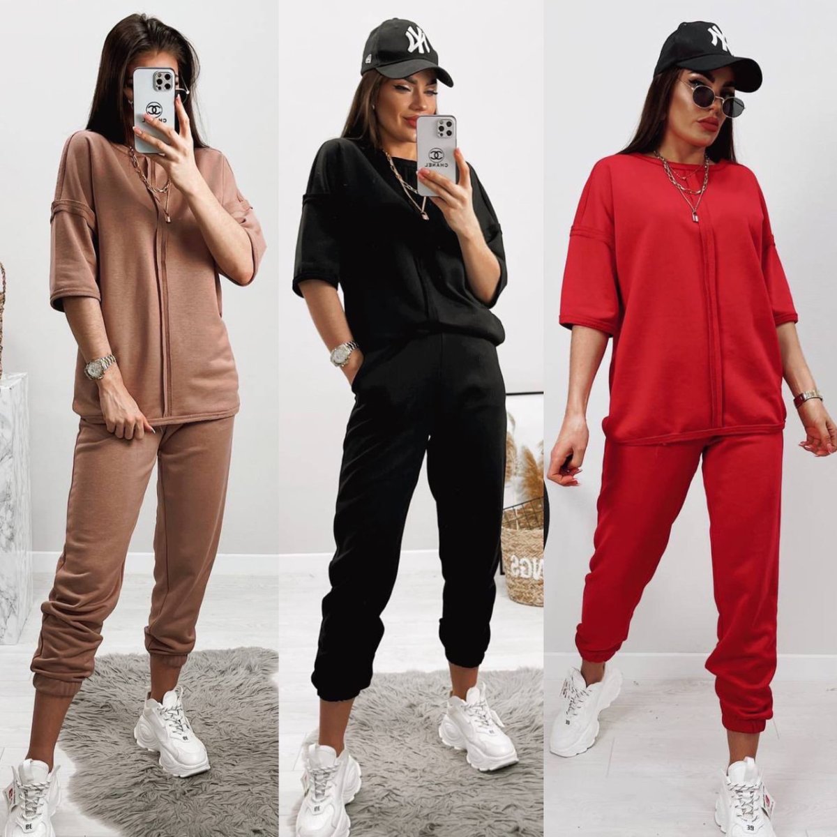 Костюм из футера оверсайз