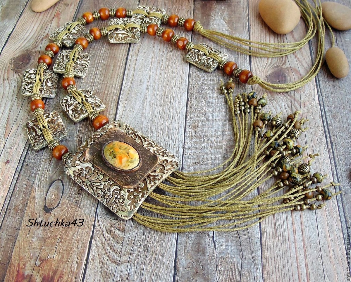 Бижутерия из полимерной глины в стиле бохо