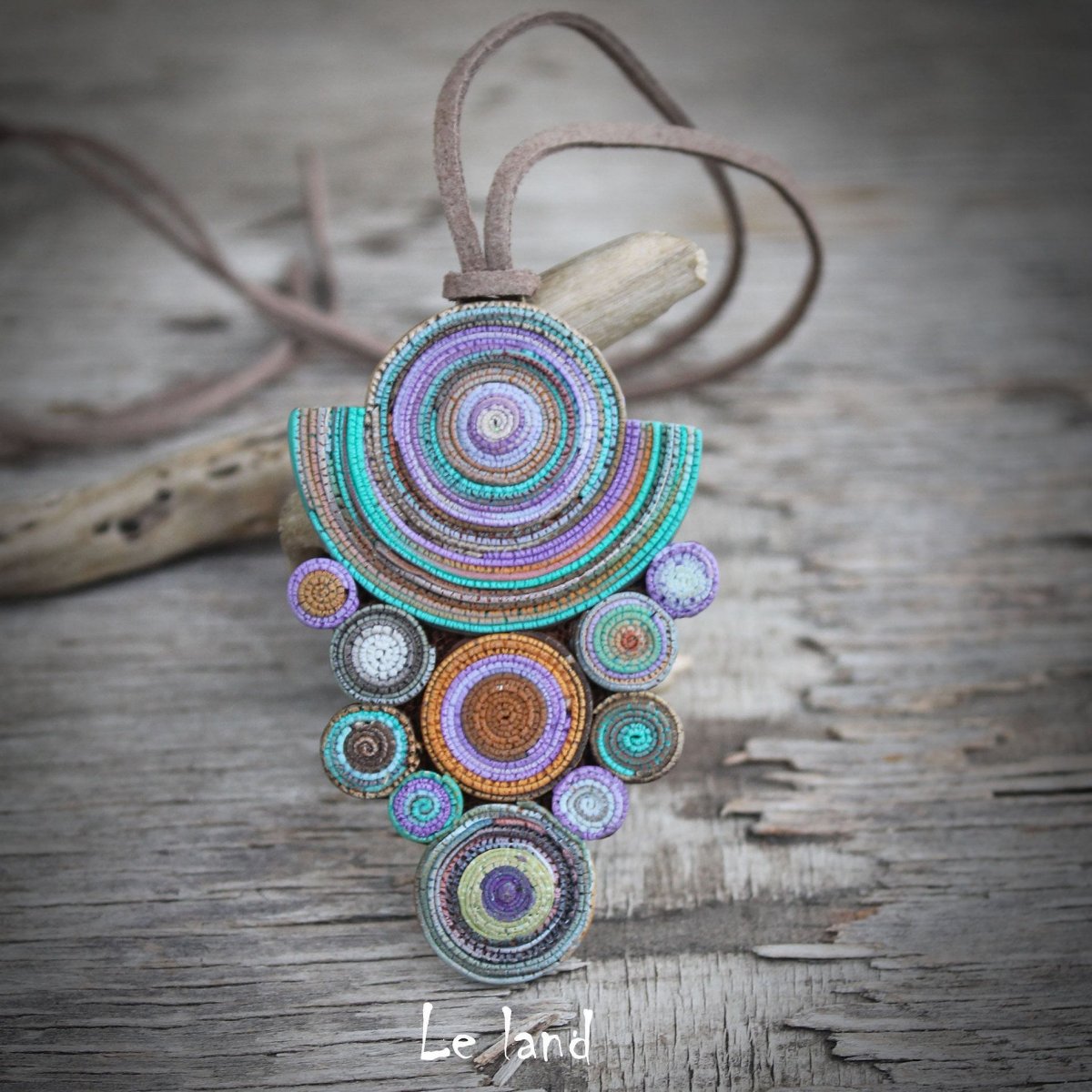 Подвески в стиле бохо из глины