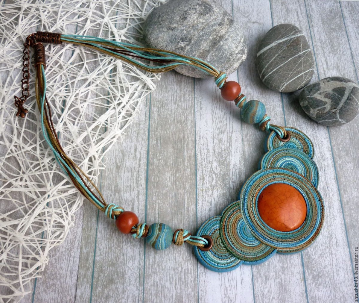 Украшения из натуральной глины