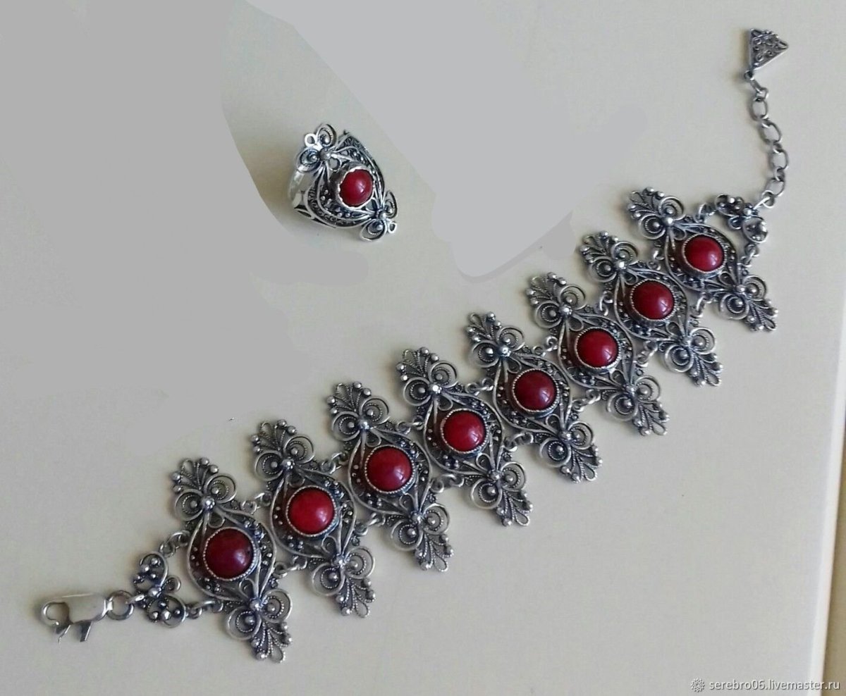 Капельное серебро МАРКАЗИТ браслеты