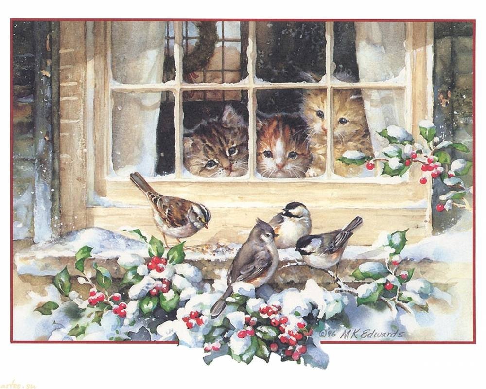 Картины Марии Павловой воробышек