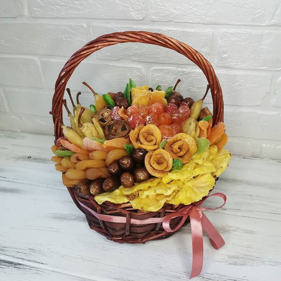 Букет из сухофруктов в кружке