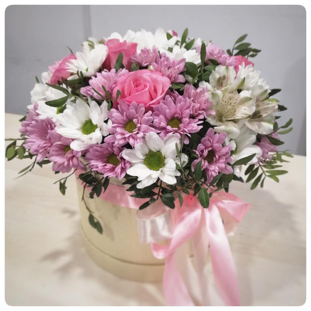 Букет "хризантемы и розы"