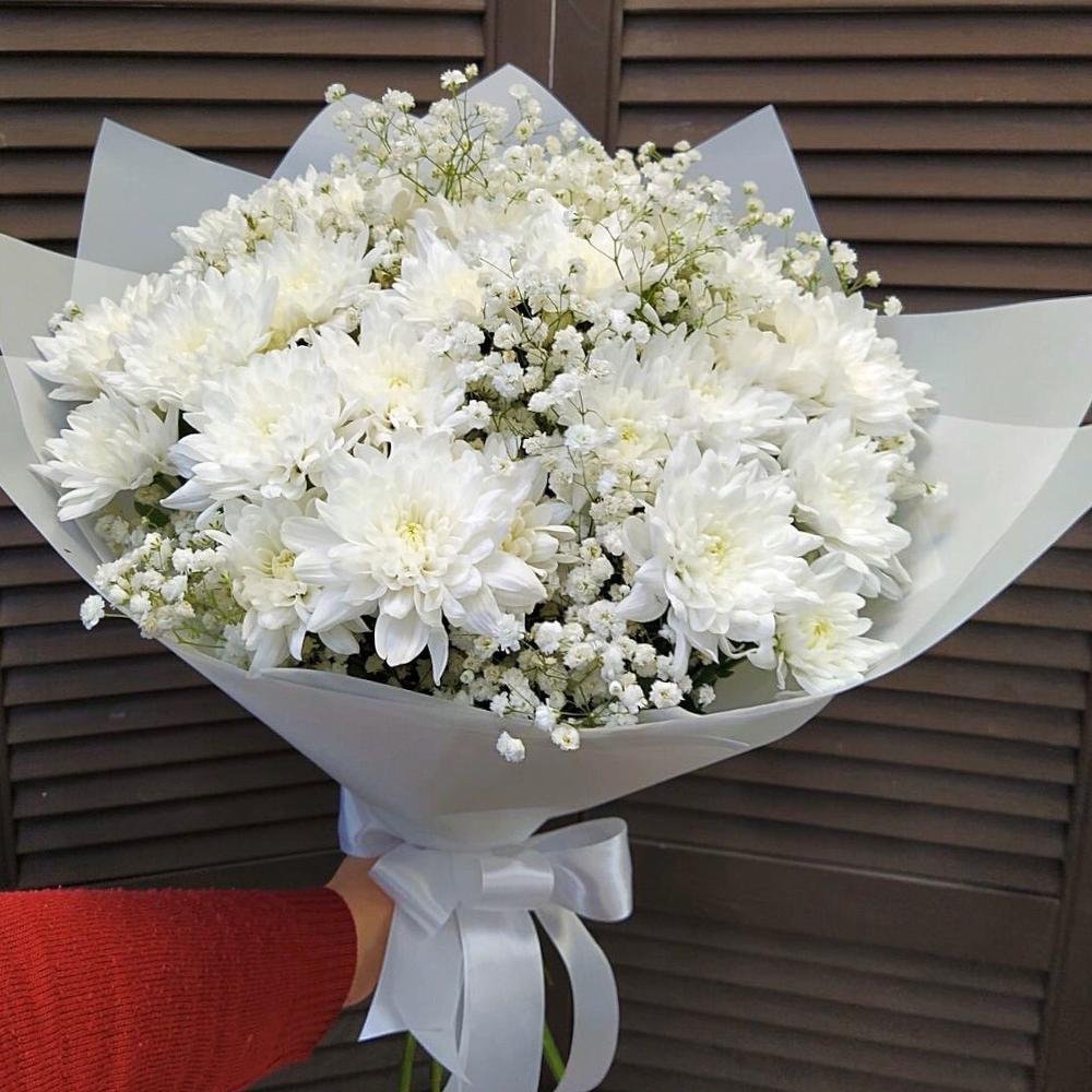 Гипсофилы голубые букет