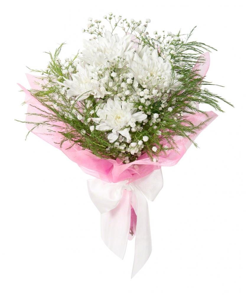 Гипсофила с ромашками