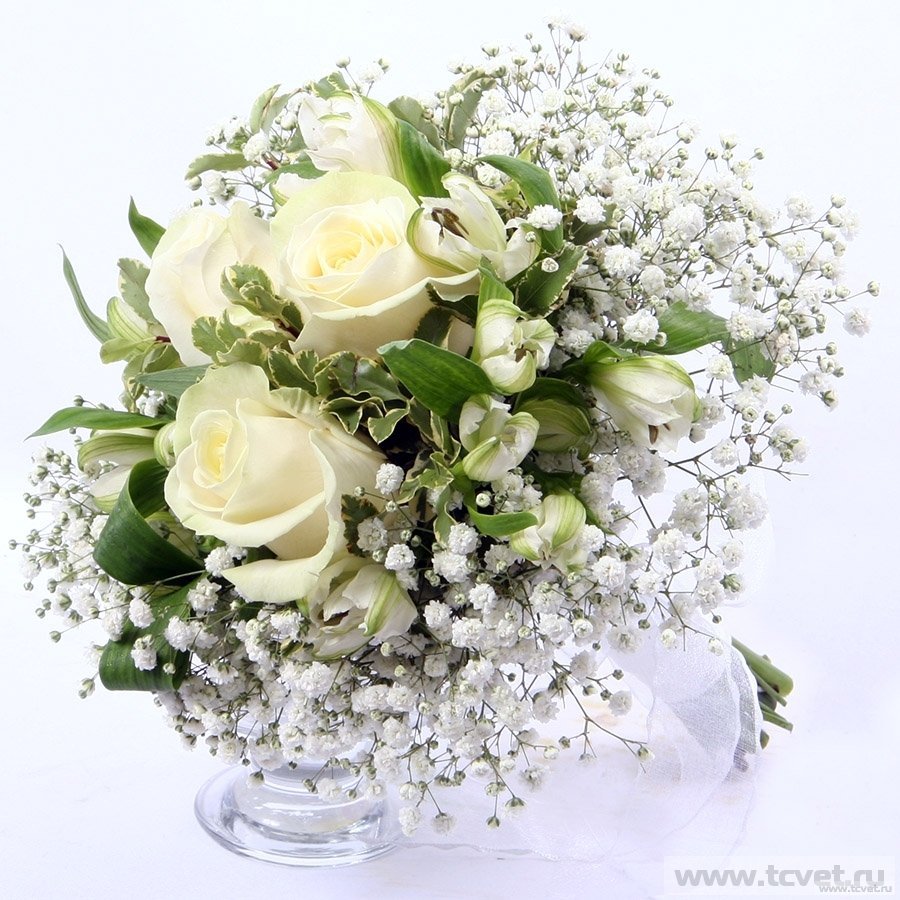 Свадебный букет из ромашек