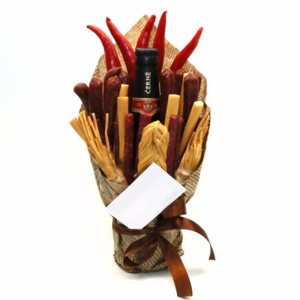 Мужской букет с пивом и чипсами