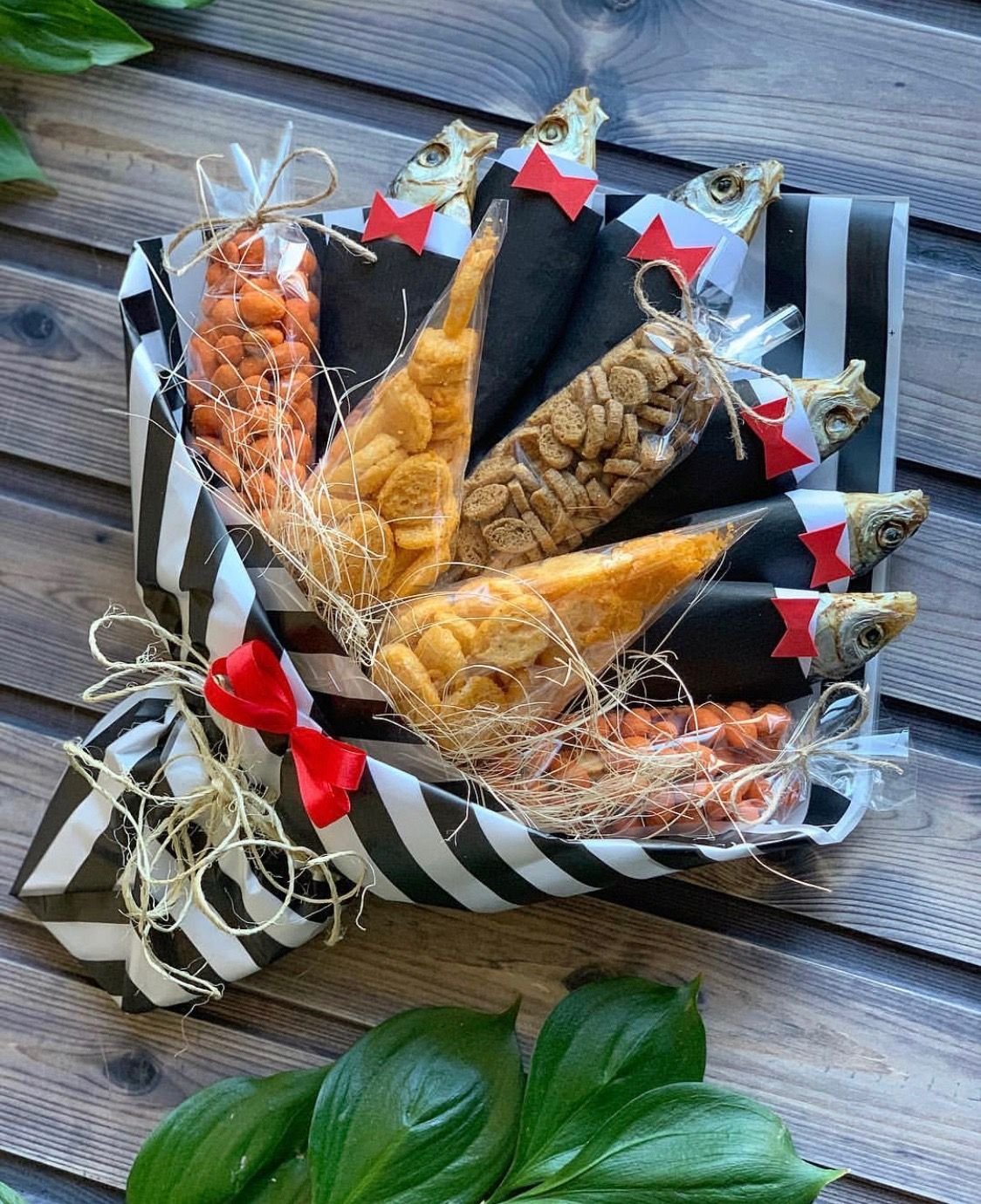 Букет с текилой и лаймом