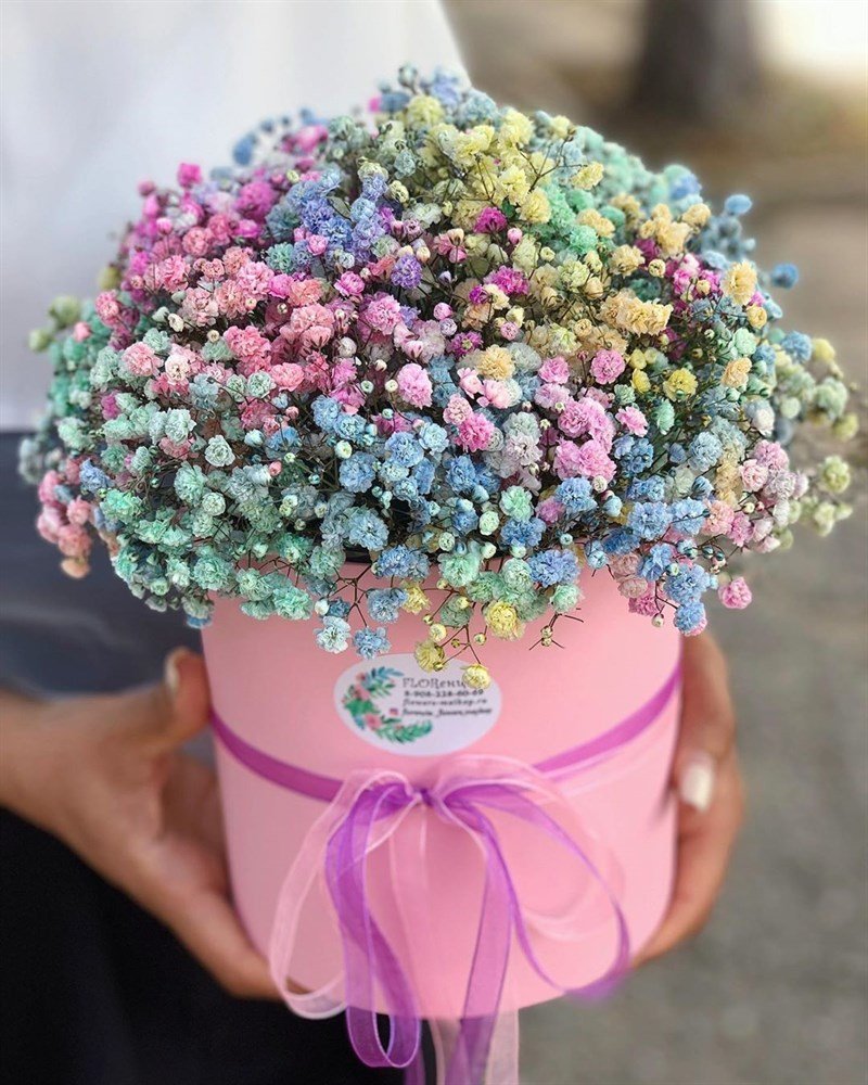 Гипсофила Рейнбоу букет