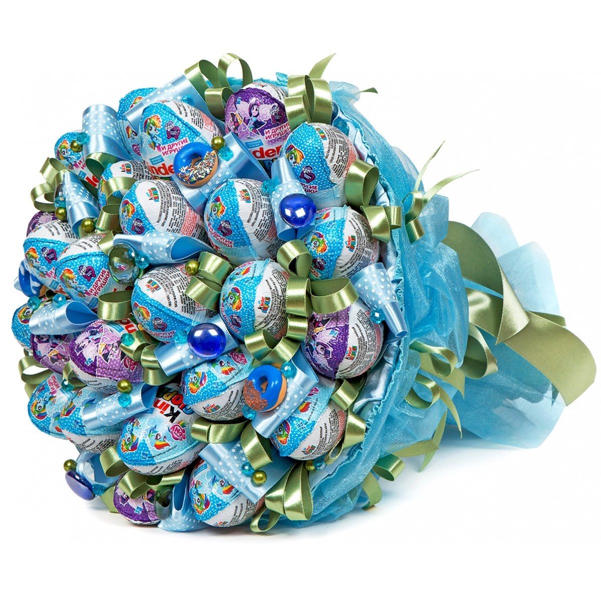 Детские букеты из сладостей