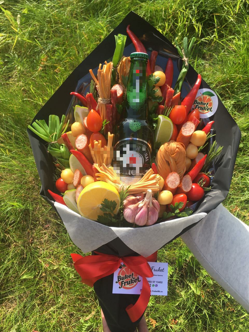 Букеты съедобные для юношей