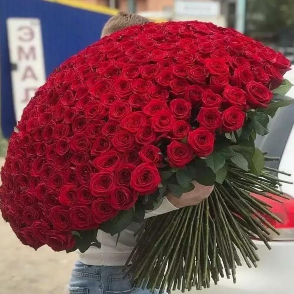 Букет роз огромный
