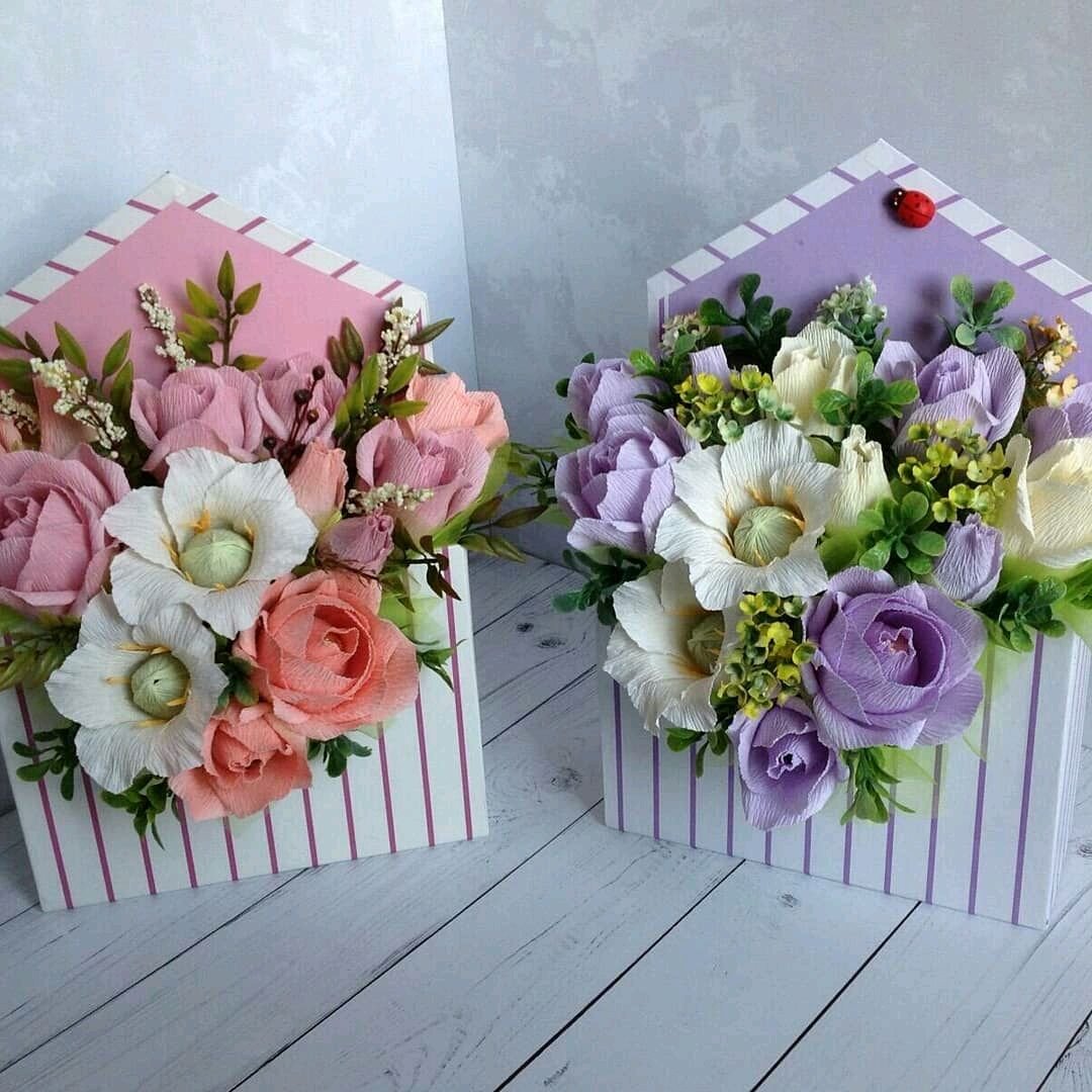 Букет из конфет в коробке